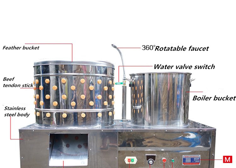 details of chicken defeathering machine