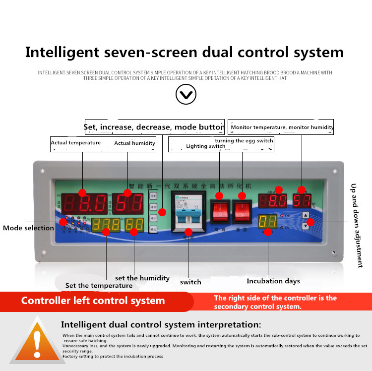 Incubator For Chicken Eggs control system