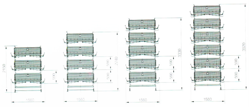 Chicken cage layered design